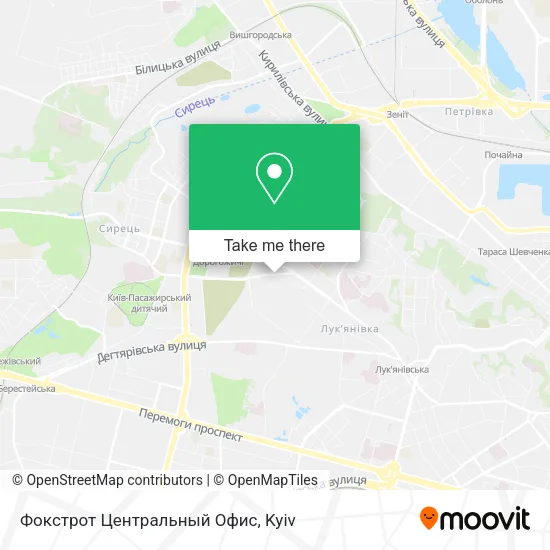 Карта Фокстрот Центральный Офис