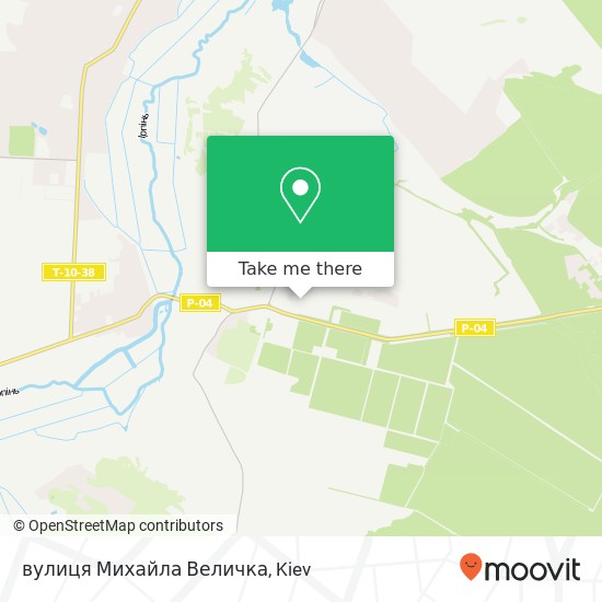 вулиця Михайла Величка map