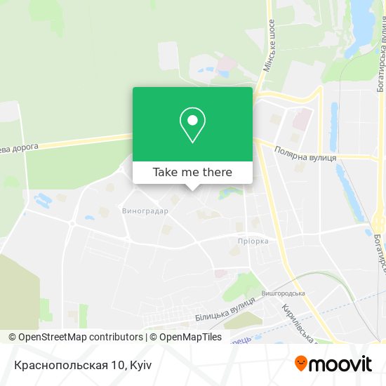 Краснопольская 10 map