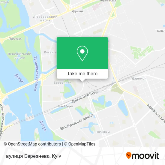 вулиця Березнева map