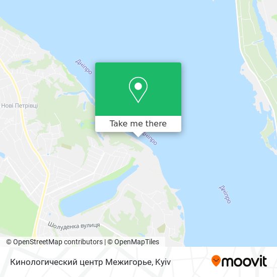 Карта Кинологический центр Межигорье