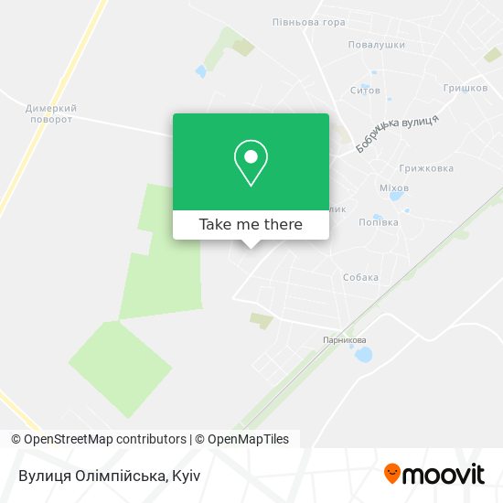 Вулиця Олімпійська map