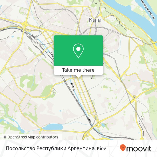 Посольство Республики Аргентина map