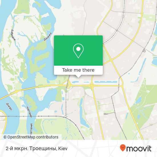 2-й мкрн. Троещины map