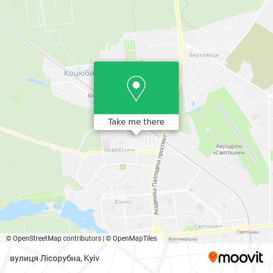 вулиця Лісорубна map