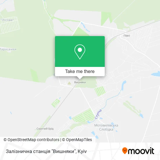 Залізнична станція "Вишняки" map