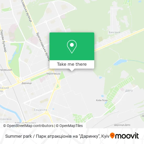 Summer park / Парк атракціонів на "Даринку" map