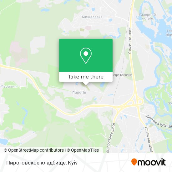 Карта Пироговское кладбище