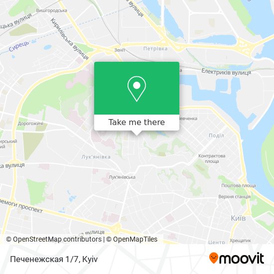 Печенежская 1/7 map