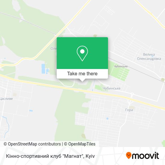 Карта Кінно-спортивний клуб "Магнат"