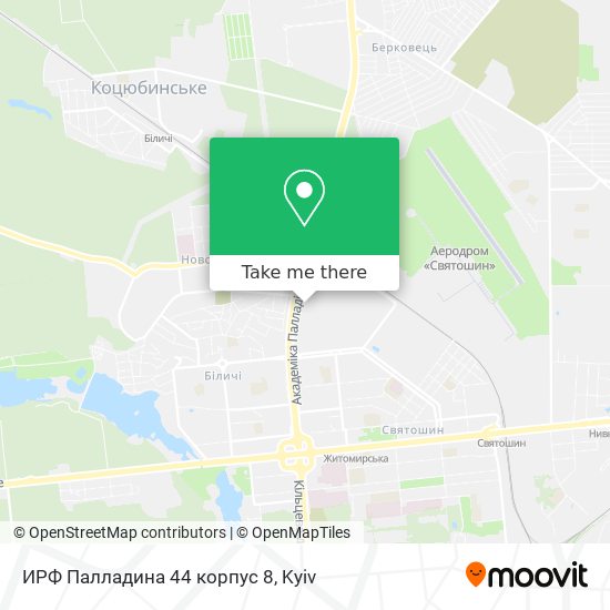 ИРФ Палладина 44 корпус 8 map