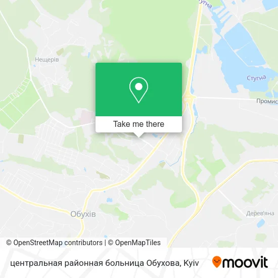 Карта центральная районная больница Обухова
