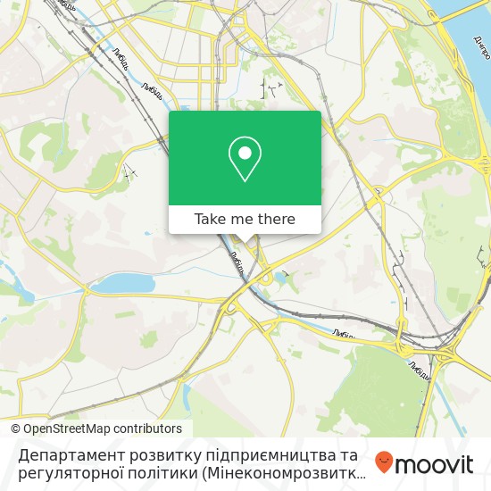 Департамент розвитку підприємництва та регуляторної політики (Мінекономрозвитку України) map