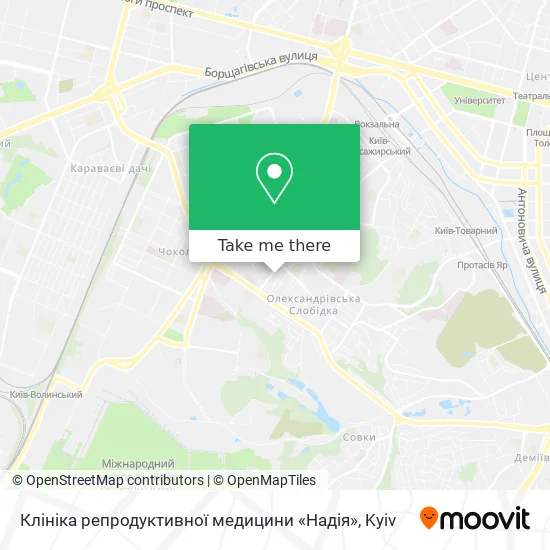 Клініка репродуктивної медицини «Надія» map