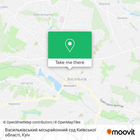 Васильківський місьрайонний суд Київської області map