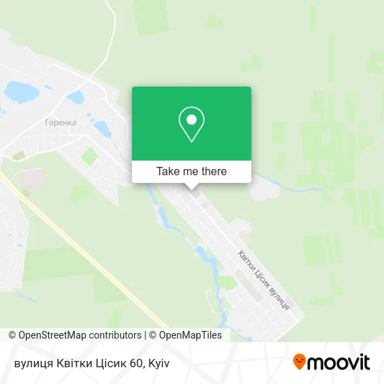вулиця Квітки Цісик 60 map