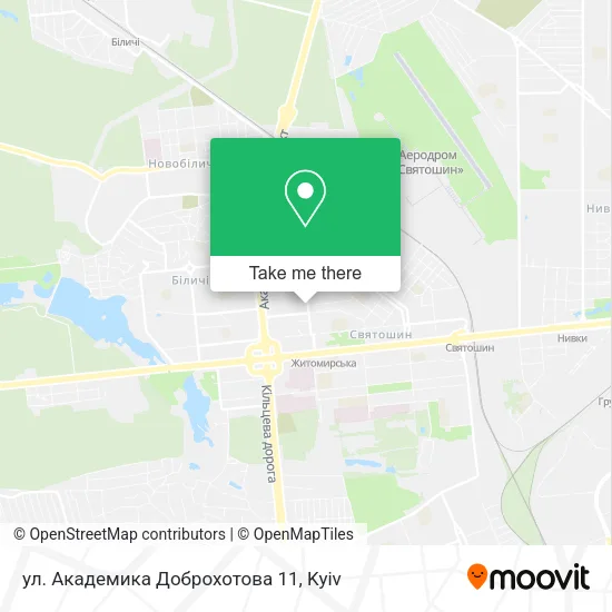 Карта ул. Академика Доброхотова 11