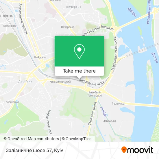 Залізничне шосе 57 map