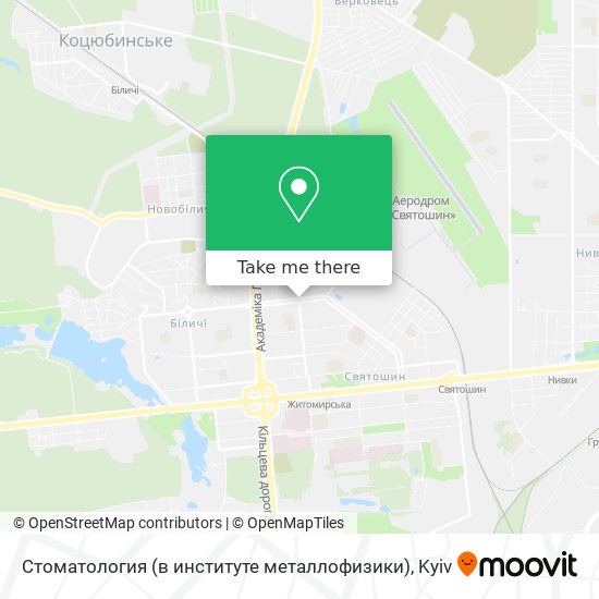 Стоматология (в институте металлофизики) map