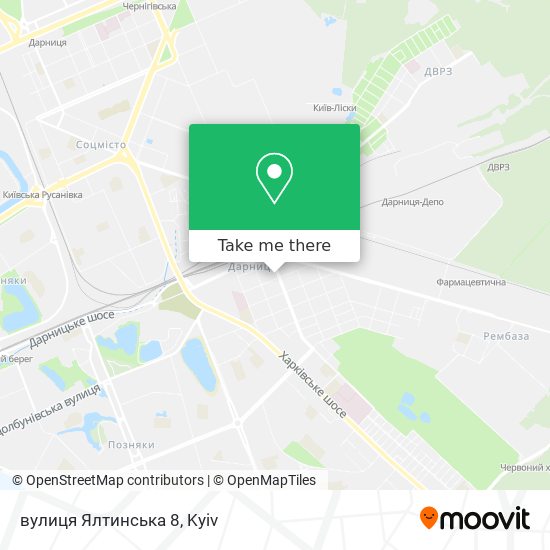 Карта вулиця Ялтинська 8