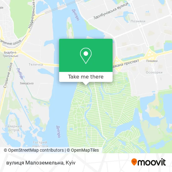 вулиця Малоземельна map