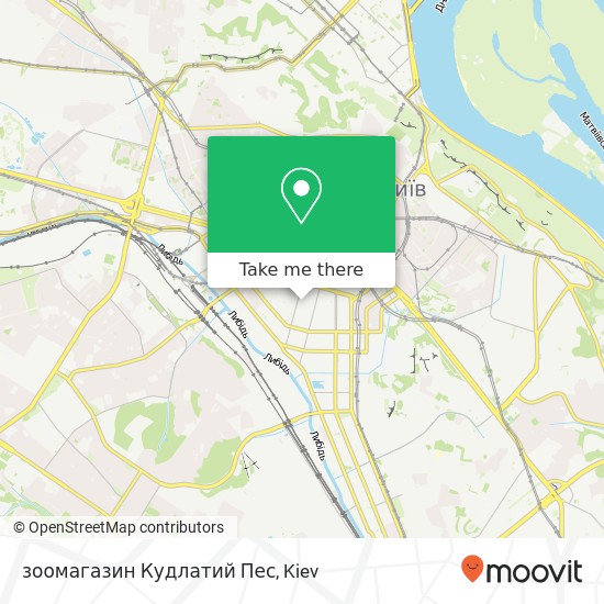 зоомагазин Кудлатий Пес map