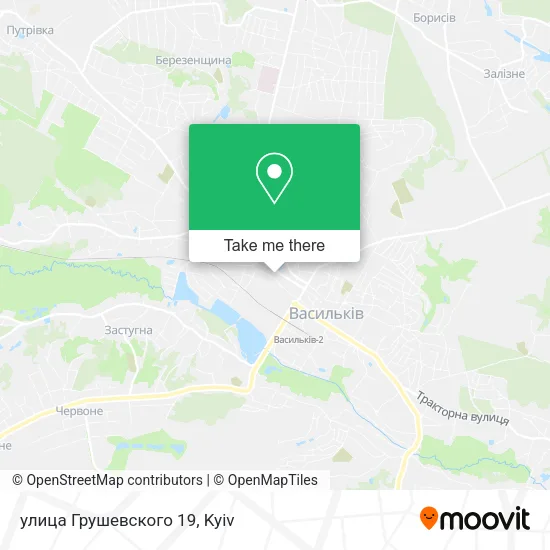 Карта улица Грушевского 19