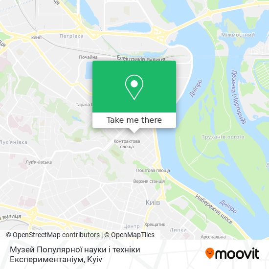 Музей Популярної науки і техніки Експериментаніум map