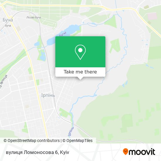 Карта вулиця Ломоносова 6