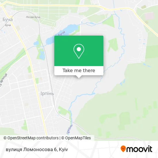 Карта вулиця Ломоносова 6
