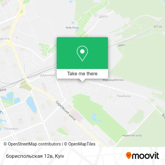 Карта бориспольская 12в