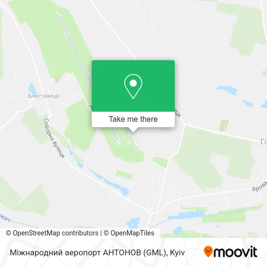 Карта Міжнародний аеропорт АНТОНОВ (GML)