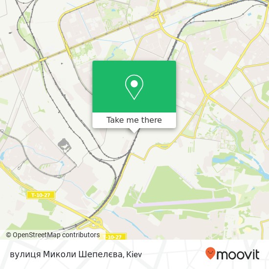 вулиця Миколи Шепелєва map