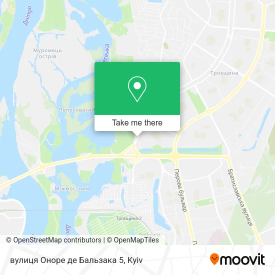 Карта вулиця Оноре де Бальзака 5