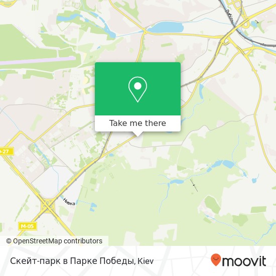 Скейт-парк в Парке Победы map