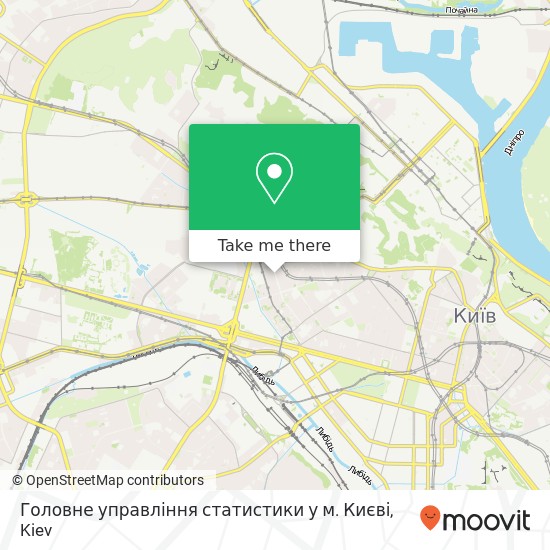 Головне управління статистики у м. Києві map