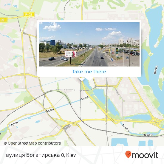 вулиця Богатирська 0 map