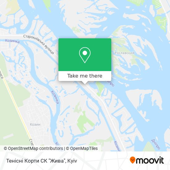 Тенісні Корти СК "Жива" map