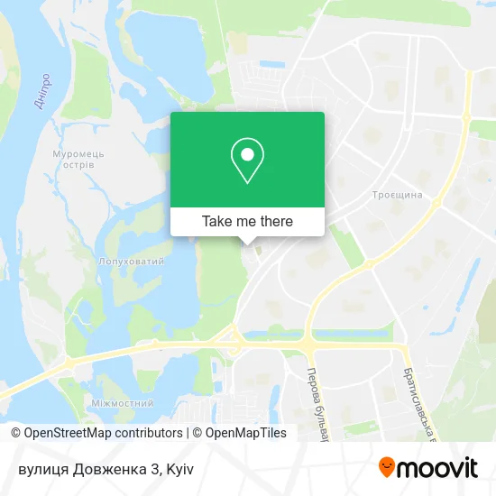 Карта вулиця Довженка 3