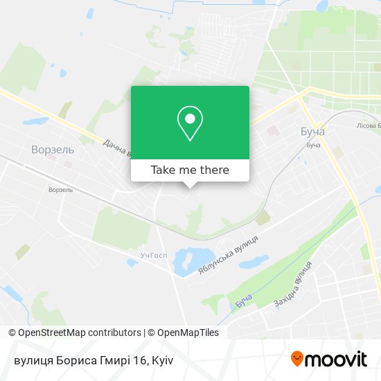 Карта вулиця Бориса Гмирі 16