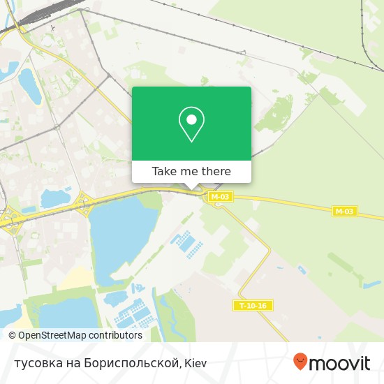 тусовка на Бориспольской map