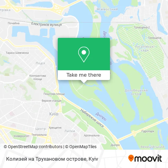 Карта Колизей на Трухановом острове