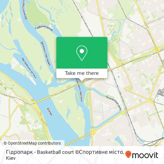 Карта Гідропарк - Basketball court ©Спортивне місто