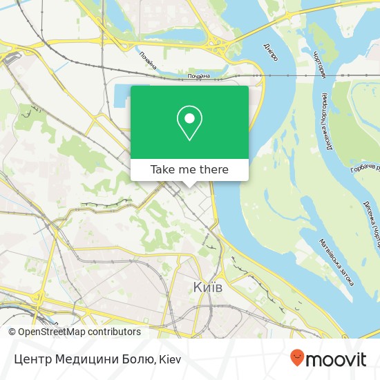 Центр Медицини Болю map