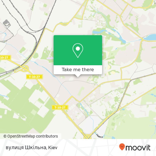 вулиця Шкільна map