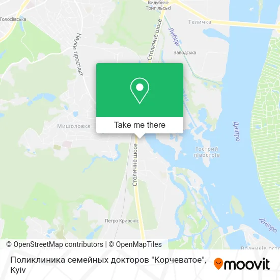 Карта Поликлиника семейных докторов "Корчеватое"
