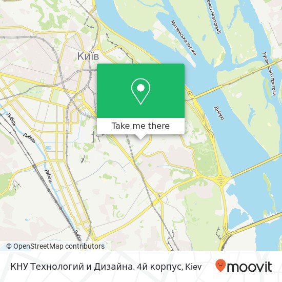 КНУ Технологий и Дизайна. 4й корпус map