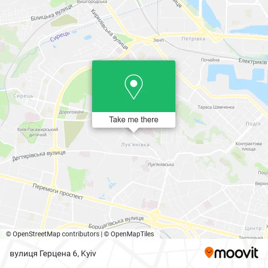 Карта вулиця Герцена 6