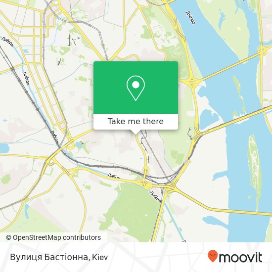 Вулиця Бастіонна map