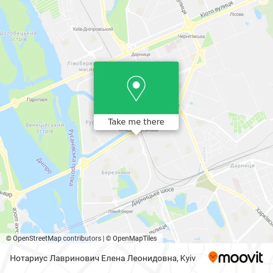 Нотариус Лавринович Елена Леонидовна map